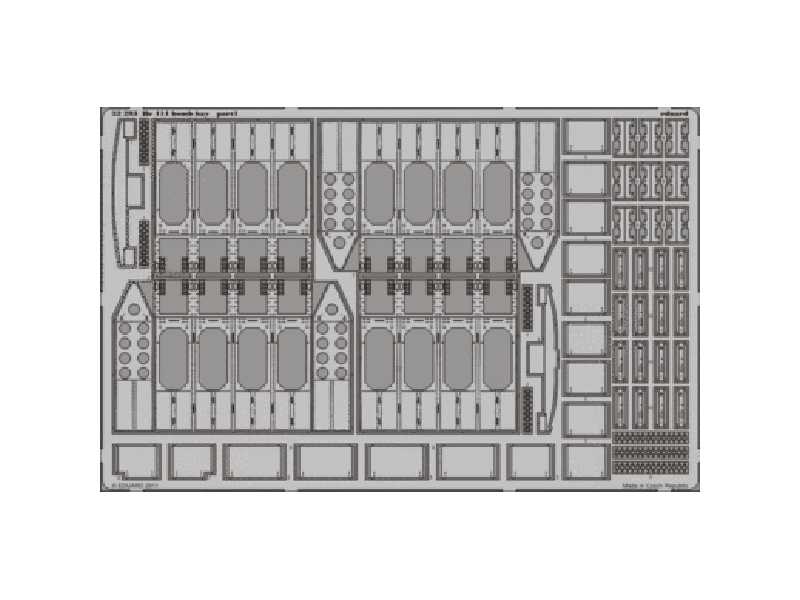 He 111 bomb bay 1/32 - Revell - blaszki - zdjęcie 1 He 111 bomb bay 1/32 - Revell - blaszki - zdjęcie 1