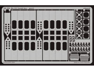  He 111 bomb bay 1/48 - Monogram - blaszki - zdjęcie 1