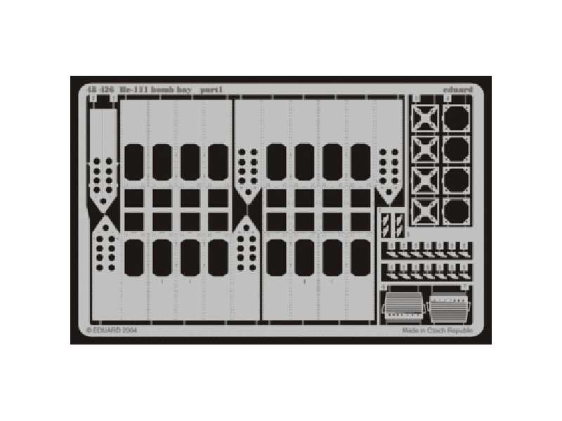 He 111 bomb bay 1/48 - Monogram - blaszki - zdjęcie 1 He 111 bomb bay 1/48 - Monogram - blaszki - zdjęcie 1