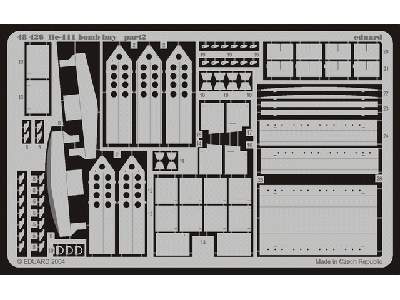  He 111 bomb bay 1/48 - Monogram - blaszki - zdjęcie 3