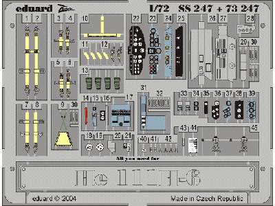  He 111H-6 interior 1/72 - Hasegawa - blaszki - zdjęcie 2