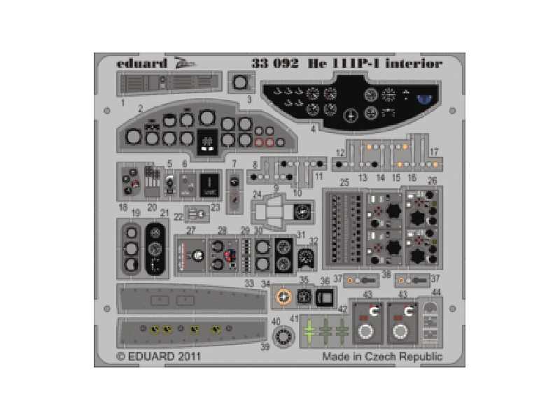  He 111P-1 interior S. A. 1/32 - Revell - blaszki - zdjęcie 1