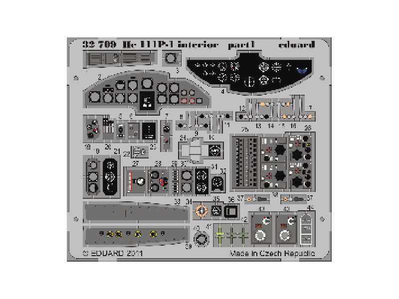 He 111P-1 interior S. A. 1/32 - Revell - blaszki - zdjęcie 1 He 111P-1 interior S. A. 1/32 - Revell - blaszki - zdjęcie 1