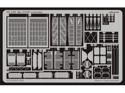  He 111P exterior 1/72 - Hasegawa - blaszki - zdjęcie 1