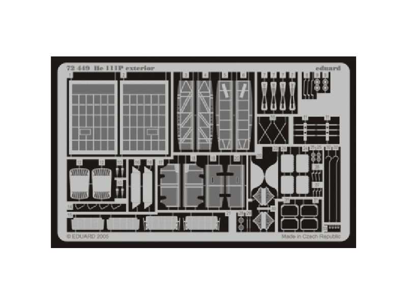  He 111P exterior 1/72 - Hasegawa - blaszki - zdjęcie 1