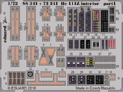  He 111Z interior S. A. 1/72 - Hasegawa - blaszki - zdjęcie 1