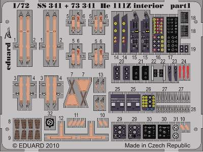  He 111Z interior S. A. 1/72 - Hasegawa - blaszki - zdjęcie 2