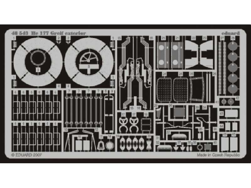  He 177 Greif exterior 1/48 - CMK / MPM - blaszki - zdjęcie 1