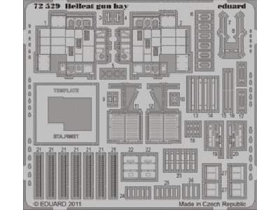  Hellcat gun bay 1/72 - Eduard - blaszki - zdjęcie 1