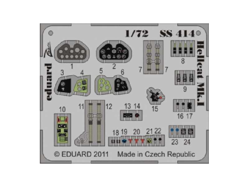  Hellcat Mk. I S. A. 1/72 - Eduard - blaszki - zdjęcie 1