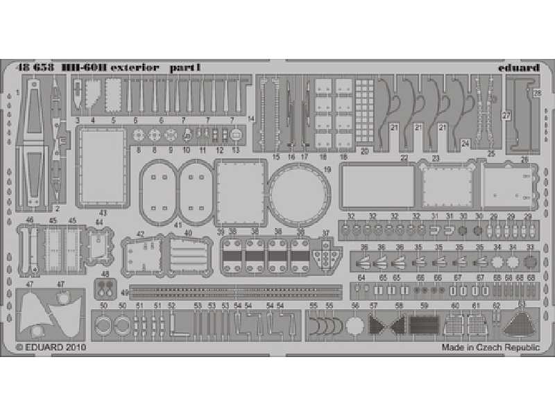  HH-60H exterior 1/48 - Italeri - blaszki - zdjęcie 1