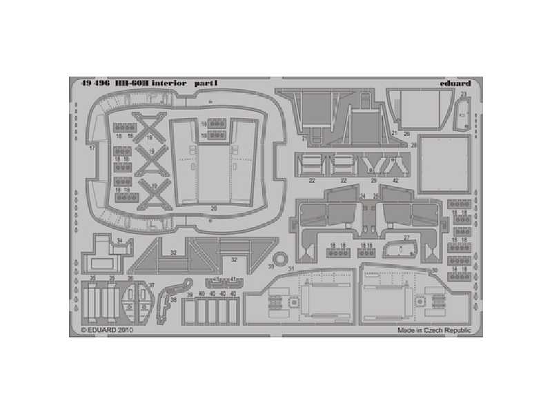  HH-60H interior S. A. 1/48 - Italeri - blaszki - zdjęcie 1