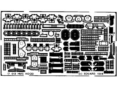  HMS Hood 1/700 - Tamiya - blaszki - zdjęcie 1