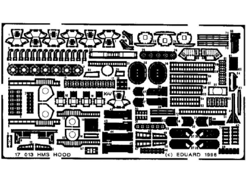 HMS Hood 1/700 - Tamiya - blaszki - zdjęcie 1 HMS Hood 1/700 - Tamiya - blaszki - zdjęcie 1