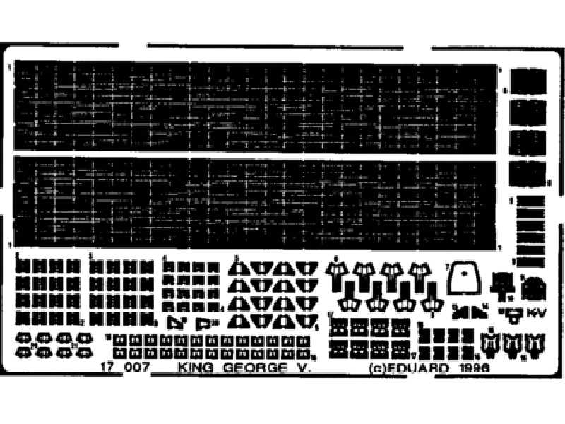 HMS King George V.  1/700 - Tamiya - blaszki - zdjęcie 1