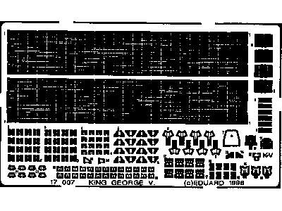  HMS King George V.  1/700 - Tamiya - blaszki - zdjęcie 2