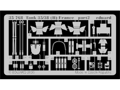  Hotchkiss H-35/38 (H) 1/35 - Trumpeter - blaszki - zdjęcie 3