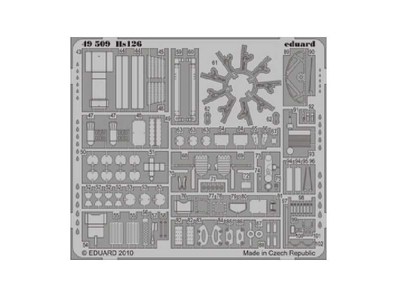 Hs 126 S. A. 1/48 - Icm - blaszki - zdjęcie 1 Hs 126 S. A. 1/48 - Icm - blaszki - zdjęcie 1