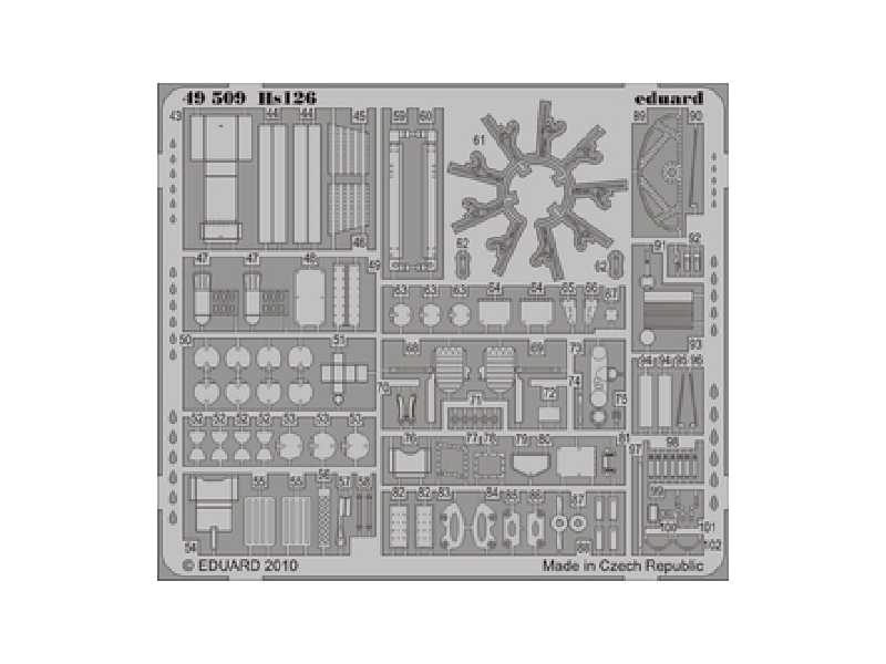  Hs 126 S. A. 1/48 - Icm - blaszki - zdjęcie 1