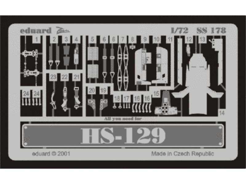 Hs 129 1/72 - Italeri - blaszki - zdjęcie 1 Hs 129 1/72 - Italeri - blaszki - zdjęcie 1