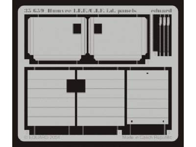  Humve I. F.F. /C. I.F.  i. d. panels 1/35 - Tamiya - blaszki - zdjęcie 1