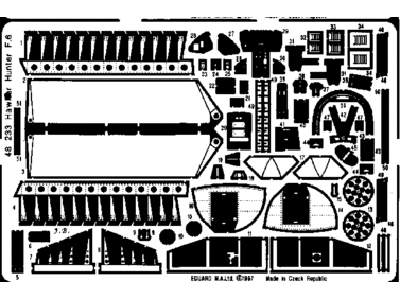  Hunter F.6 1/48 - Academy Minicraft - blaszki - zdjęcie 1