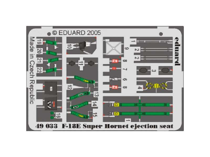  F-18E ejection seat 1/48 - Revell - blaszki - zdjęcie 1