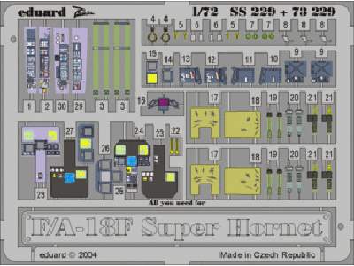  F-18F 1/72 - Hasegawa - blaszki - zdjęcie 1