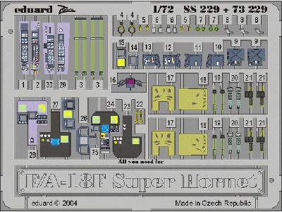  F-18F 1/72 - Hasegawa - blaszki - zdjęcie 2