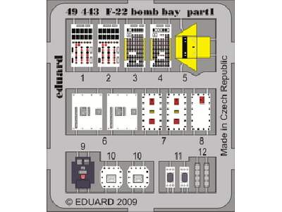  F-22 bomb bay 1/48 - Academy Minicraft - blaszki - zdjęcie 1