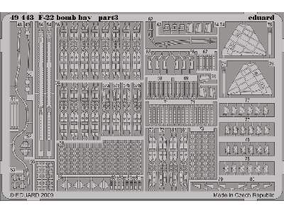  F-22 bomb bay 1/48 - Academy Minicraft - blaszki - zdjęcie 4