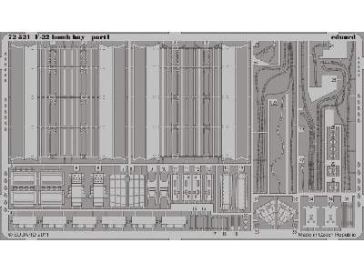  F-22 bomb bay 1/72 - Academy Minicraft - blaszki - zdjęcie 2