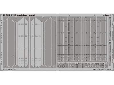  F-22 bomb bay 1/72 - Academy Minicraft - blaszki - zdjęcie 3