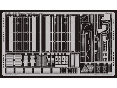  F-22 bomb bay 1/72 - Revell - blaszki - zdjęcie 1