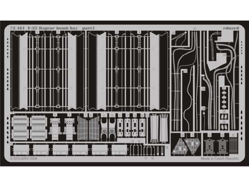  F-22 bomb bay 1/72 - Revell - blaszki - zdjęcie 1