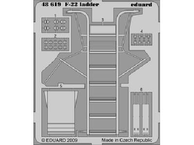  F-22 ladder 1/48 - Academy Minicraft - blaszki - zdjęcie 1