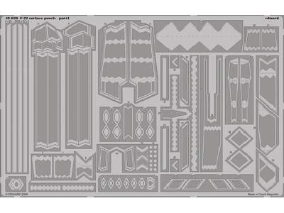  F-22 surface panels 1/48 - Academy Minicraft - blaszki - zdjęcie 1