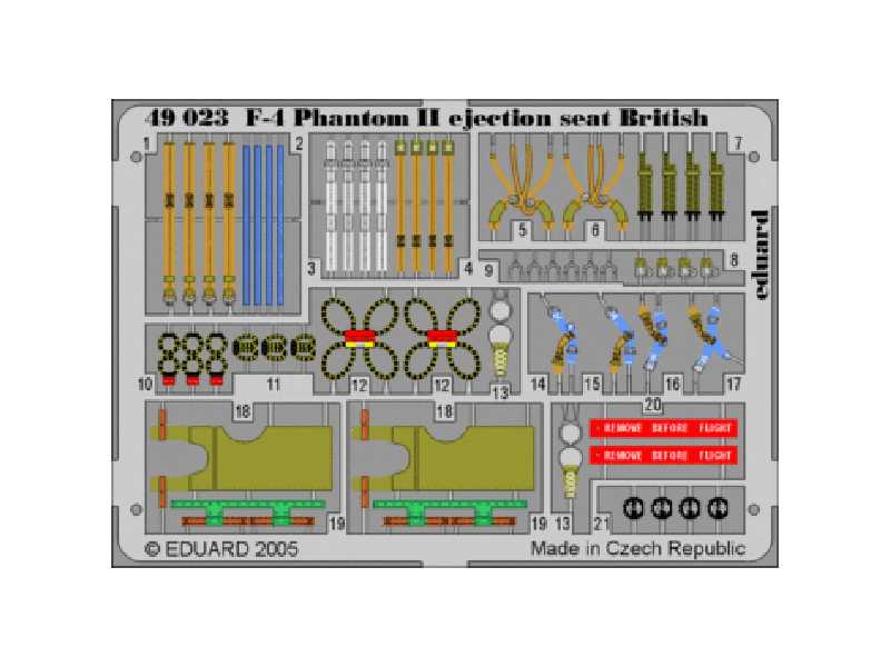  F-4 ejection seat British 1/48 - Revell - blaszki - zdjęcie 1