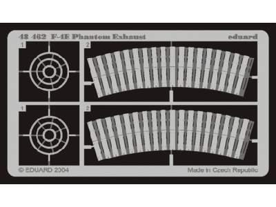  F-4 exhaust 1/48 - Hasegawa - blaszki - zdjęcie 1