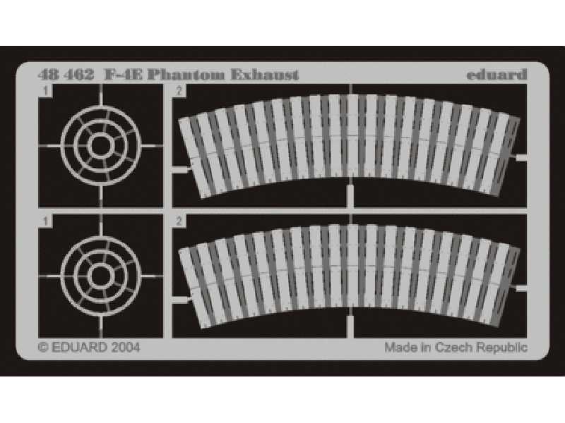  F-4 exhaust 1/48 - Hasegawa - blaszki - zdjęcie 1