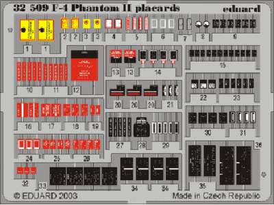  F-4 placards 1/32 - blaszki - zdjęcie 1