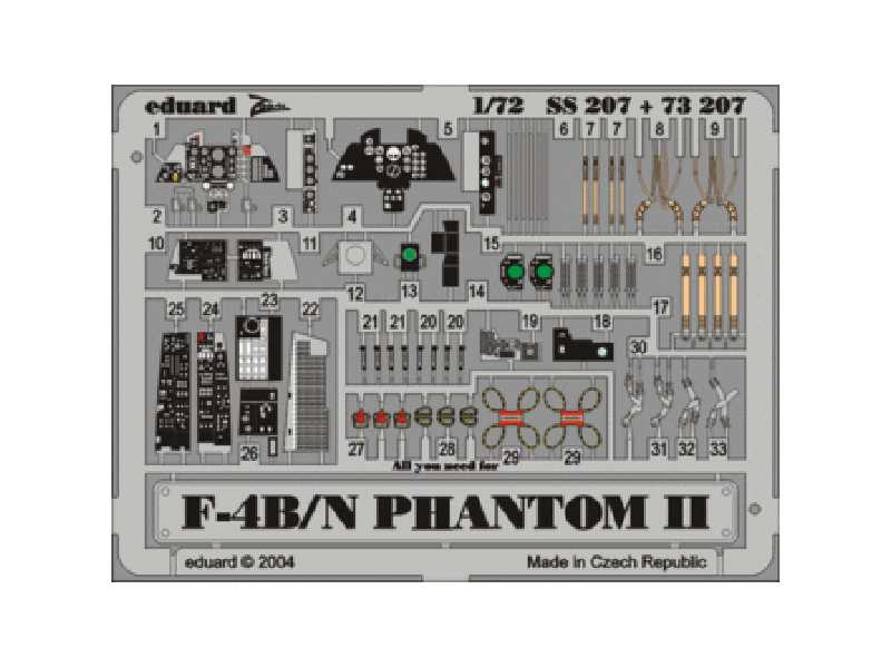 F-4B/ N 1/72 - Hasegawa - blaszki - zdjęcie 1 F-4B/ N 1/72 - Hasegawa - blaszki - zdjęcie 1