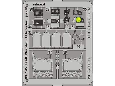  F-4D interior 1/32 - Tamiya - blaszki - zdjęcie 3