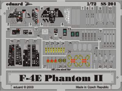  F-4E 1/72 - Hasegawa - blaszki - zdjęcie 1