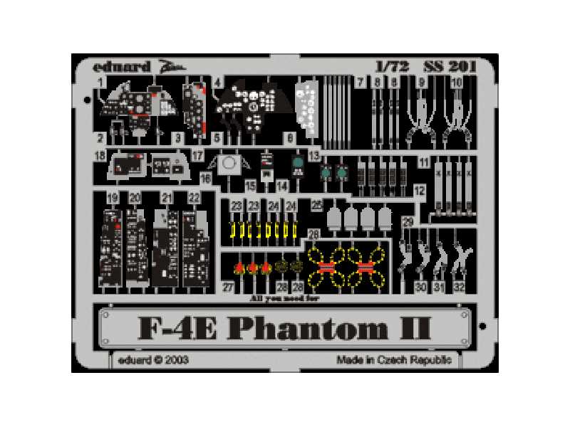 F-4E 1/72 - Hasegawa - blaszki - zdjęcie 1 F-4E 1/72 - Hasegawa - blaszki - zdjęcie 1