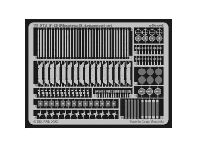 F-4E armament 1/32 - Tamiya - blaszki - zdjęcie 1 F-4E armament 1/32 - Tamiya - blaszki - zdjęcie 1