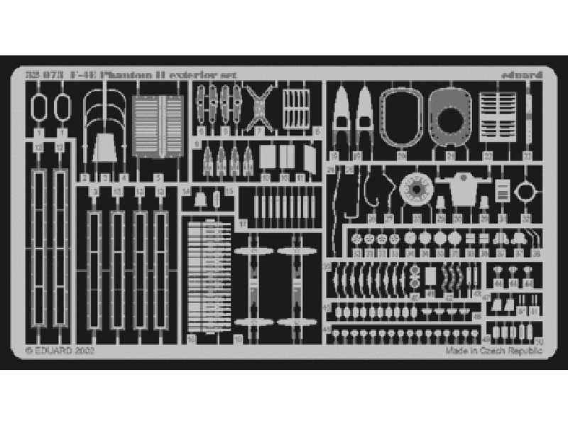  F-4E exterior 1/32 - Tamiya - blaszki - zdjęcie 1