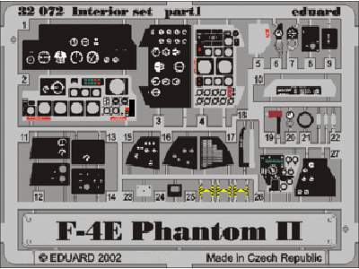  F-4E interior 1/32 - Tamiya - blaszki - zdjęcie 1