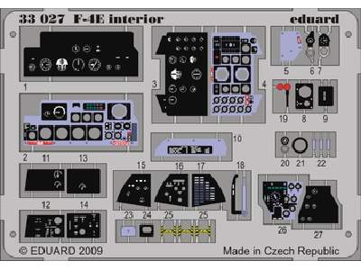  F-4E interior S. A. 1/32 - Tamiya - blaszki - zdjęcie 1