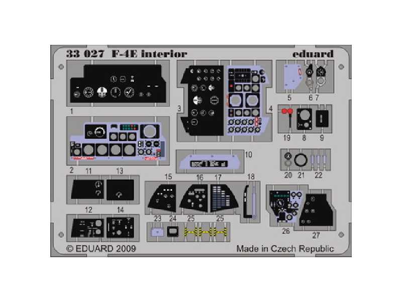 F-4E interior S. A. 1/32 - Tamiya - blaszki - zdjęcie 1 F-4E interior S. A. 1/32 - Tamiya - blaszki - zdjęcie 1